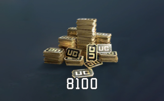 8100 UC(国际服)id直充无需账密 绝地求生手游 刺激战场PUBG MOBILE