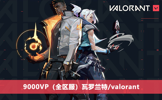 9000VP（全区服）上号代充 瓦罗兰特/valorant